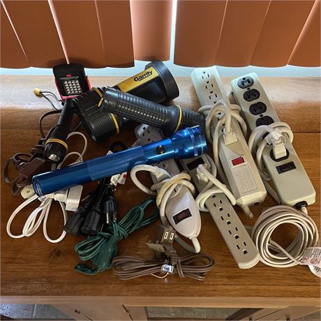 Extension Cords, Surge Protectors, and Flashlights