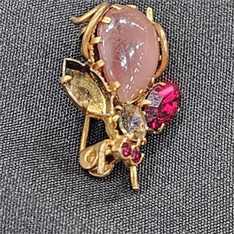 Brooch Earring "AUSTRIA" stamped on it.