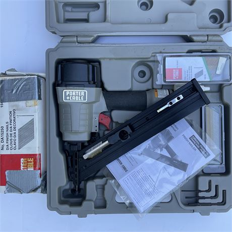 Porter Cable DA250A 15 GA. Finish Nailer w/ Finish Nails & Manual in Case