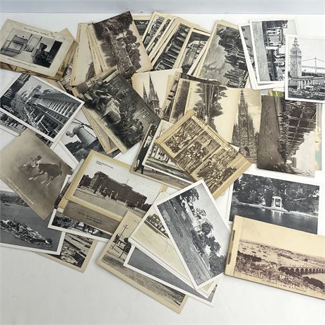 Black and White Old Post Cards - Unused (1 1/2" thick Stack)