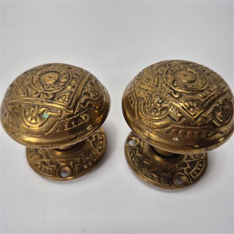 Antique Bronze Door Knobs & Rosettes