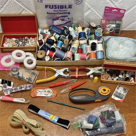 Large Lot of Sewing Supplies (Vtg and Newer)