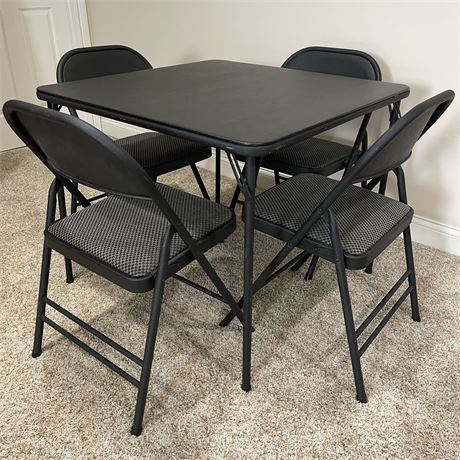 Cosco Folding Card Table with 4 Chairs