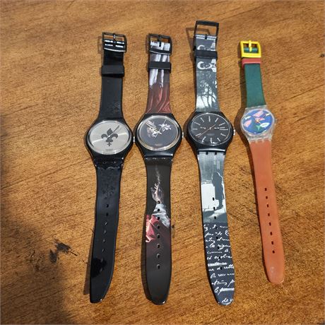 Swatch Watches Circa 1980's *See Notes*