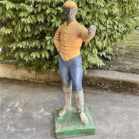 Vtg Cement Lawn Boy