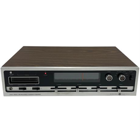 General Electric Stereo AM/FM 8 Track Player Music System Model 9-7110A