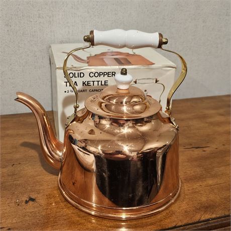 Solid Copper Tea Kettle