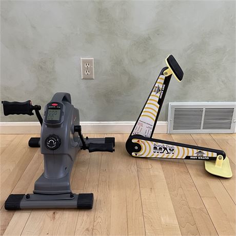 Sunny Health & Fitness Desk Exercise Bike w/ Bun & Thigh Max Workout Equipment