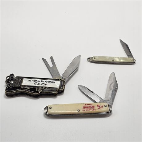 (3) Vintage Pocket Knives