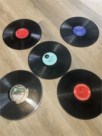 5 Vintage 78 RPM Records Lot Various Artists