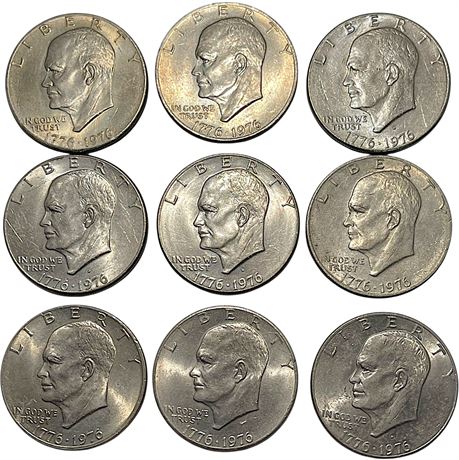 1976 Eisenhower Bicentennial Dollar Coins