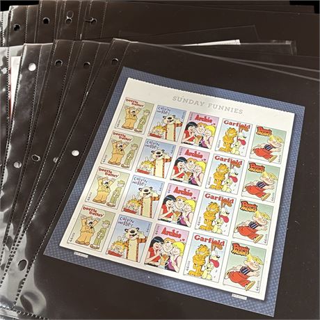 20 Full Sheets of Collectible Stamps