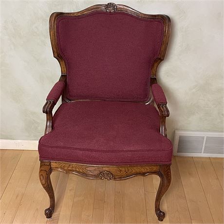 Vintage Upholstered Accent Armchair