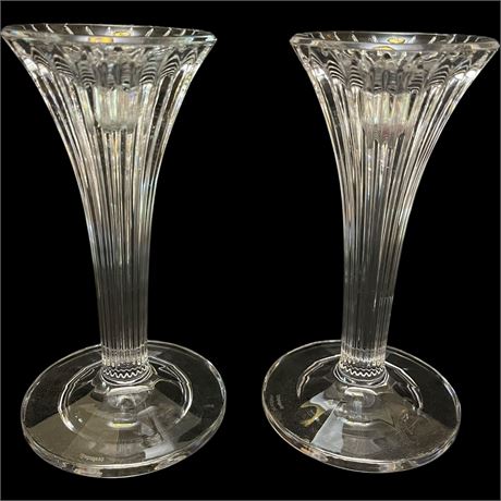 Pair of Waterford Marquis Crystal "Corinth" Candlestick Holders
