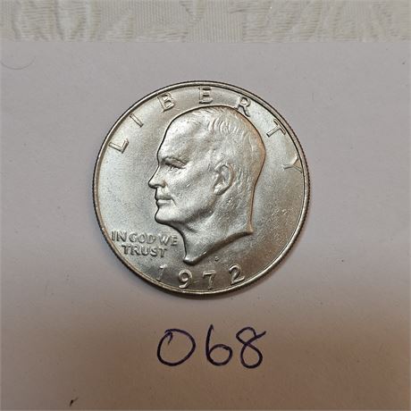 1972 Eisenhower Dollar coin