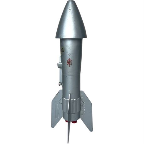 Vtg 1957 Rocket Bank by Berzac Creation Astro Mfg