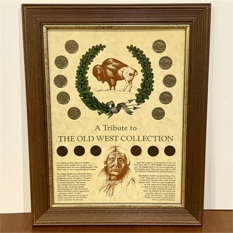 Framed A Tribute to the Old West Coin Collection
