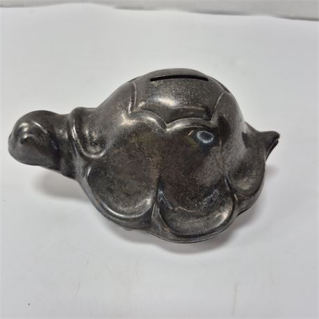 Antique Lunt Silver Plated Bank