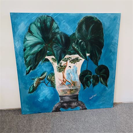 Large Scale Robert West Stretched Canvas Still Life