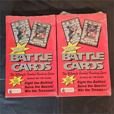 Merlin Collections 2~Sealed Factory Box Battlecards Ultimate Combat System 1of 2