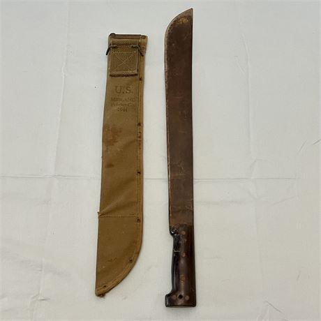 WWII US Machete with 1944 Fabric Cover