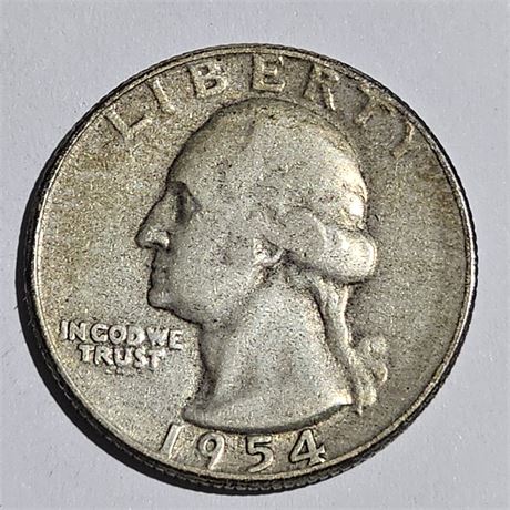 1954 S Washington quarter Silver
