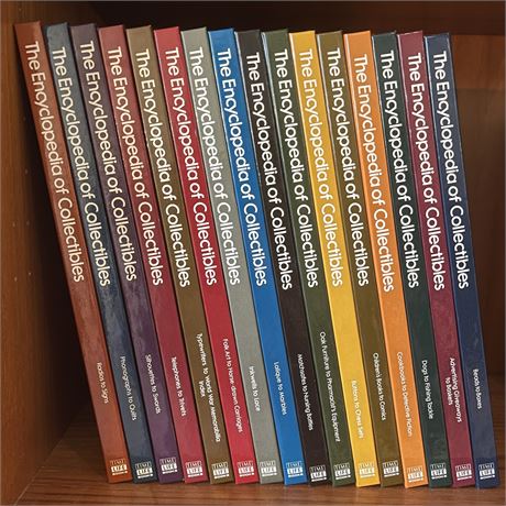 (16) Vtg "The Encyclopedia of Collectibles" Books