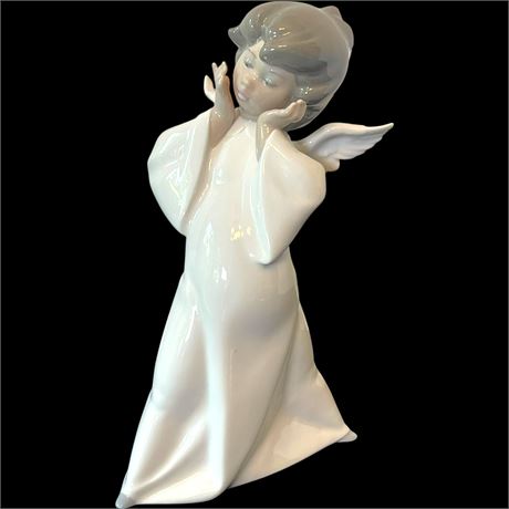 Lladro "Mime Angel" Porcelain Figurine