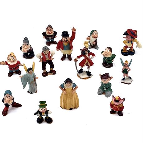 1960's Disneykin Figures - Snow White and the Seven Dwarfs and More - by Marx
