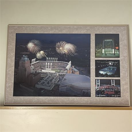 Framed Cleveland Indians Jacob's Field Panoramas