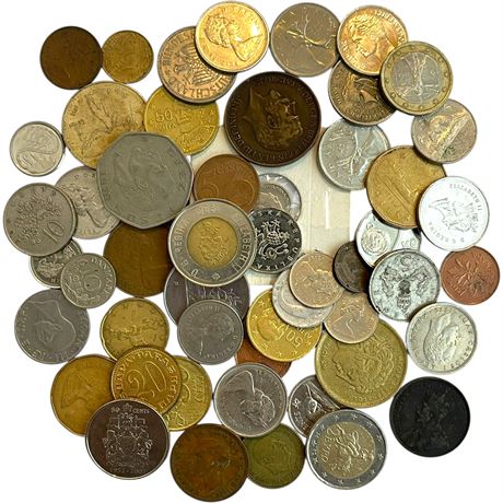 Mixed Variety of Foreign Coins