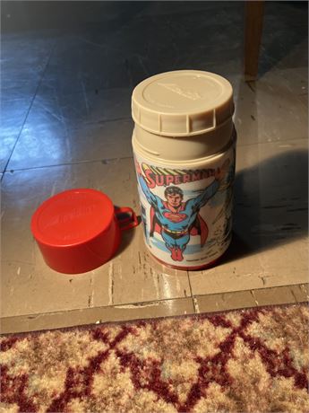 Superman DC Comics 1978 Thermo Bottle Aladdin from Lunchbox Made in US
