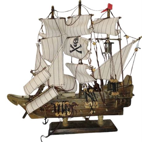 Model of a pirate ship,