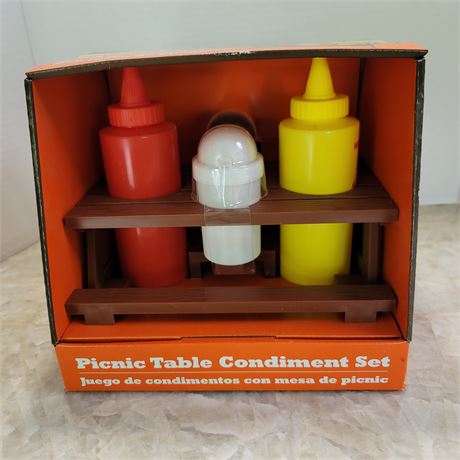 Picnic Table Condiment Holder