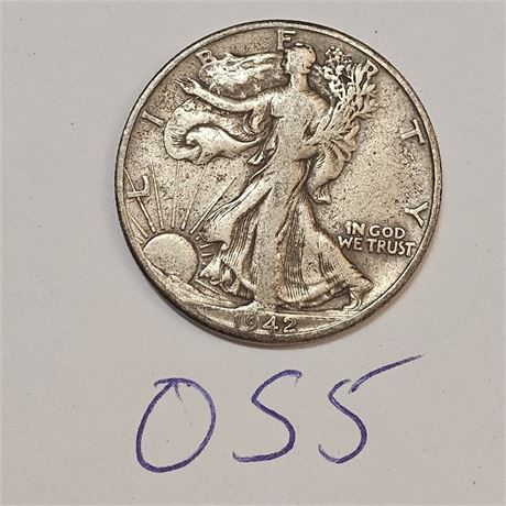 1942  Walking Liberty Half Dollar Silver