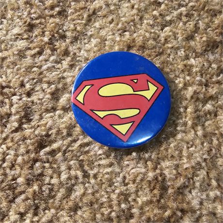 Comics Superman Emblem / Logo Pinback Button