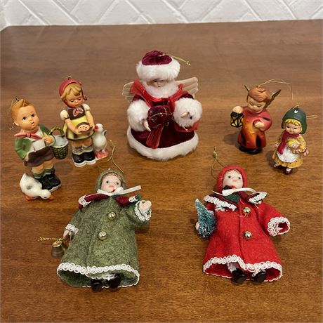 Vtg Kurt Adler and Other Figurine Ornaments