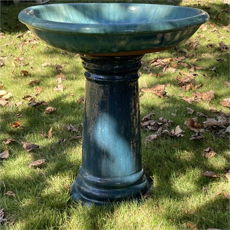 2-piece Ceramic Bird Bath