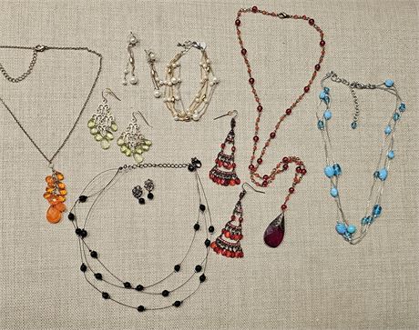 Colorful Necklace/Earring Lot