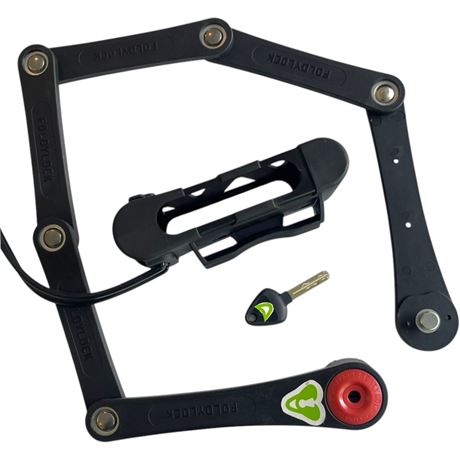 Seatylock Foldylock Folding Bicycle Lock w/ Key & Carrying Case