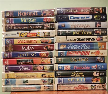 Disney/Pixar VHS Lot 2