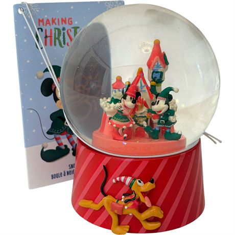 NWT Disney Mickey Mouse "Making Christmas Magical" Snow Globe