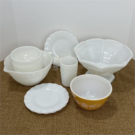 Fire-King, Pyrex, Corning and Milk Glass