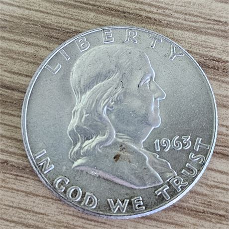 1963 Franklin Half Dollar, Silver