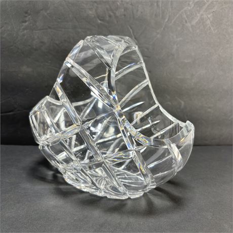 Elegant Vintage Crystal Basket