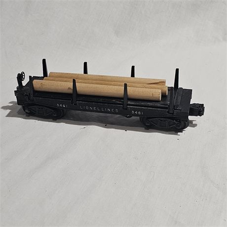Lionel 3461 Lionel Lines Operating Log Dump Car, a vintage model train car.