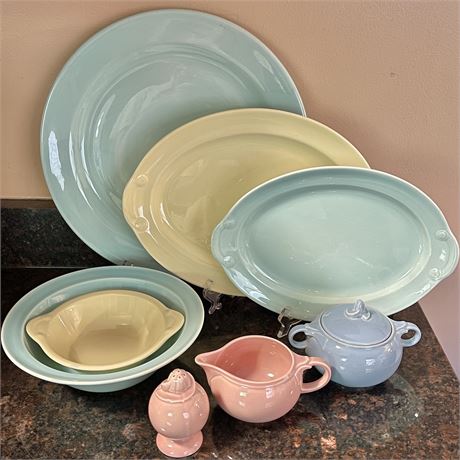 Vtg LuRay Pastels Serveware