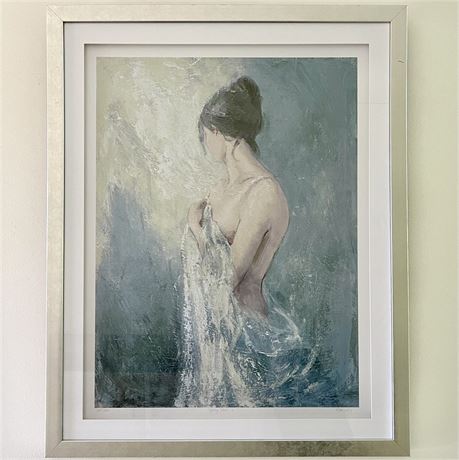 Karen Wallis Signed & Numbered 334/3600 "Spring Pose 2" Framed Art Print