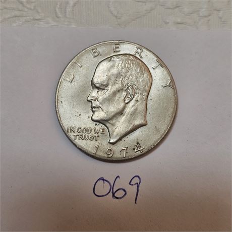 1974 Eisenhower Dollar coin