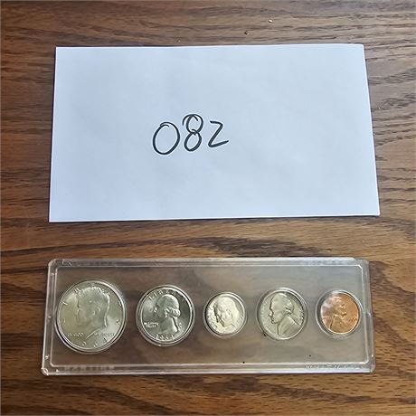1964 US Mint Silver Proof Set 5 Coins